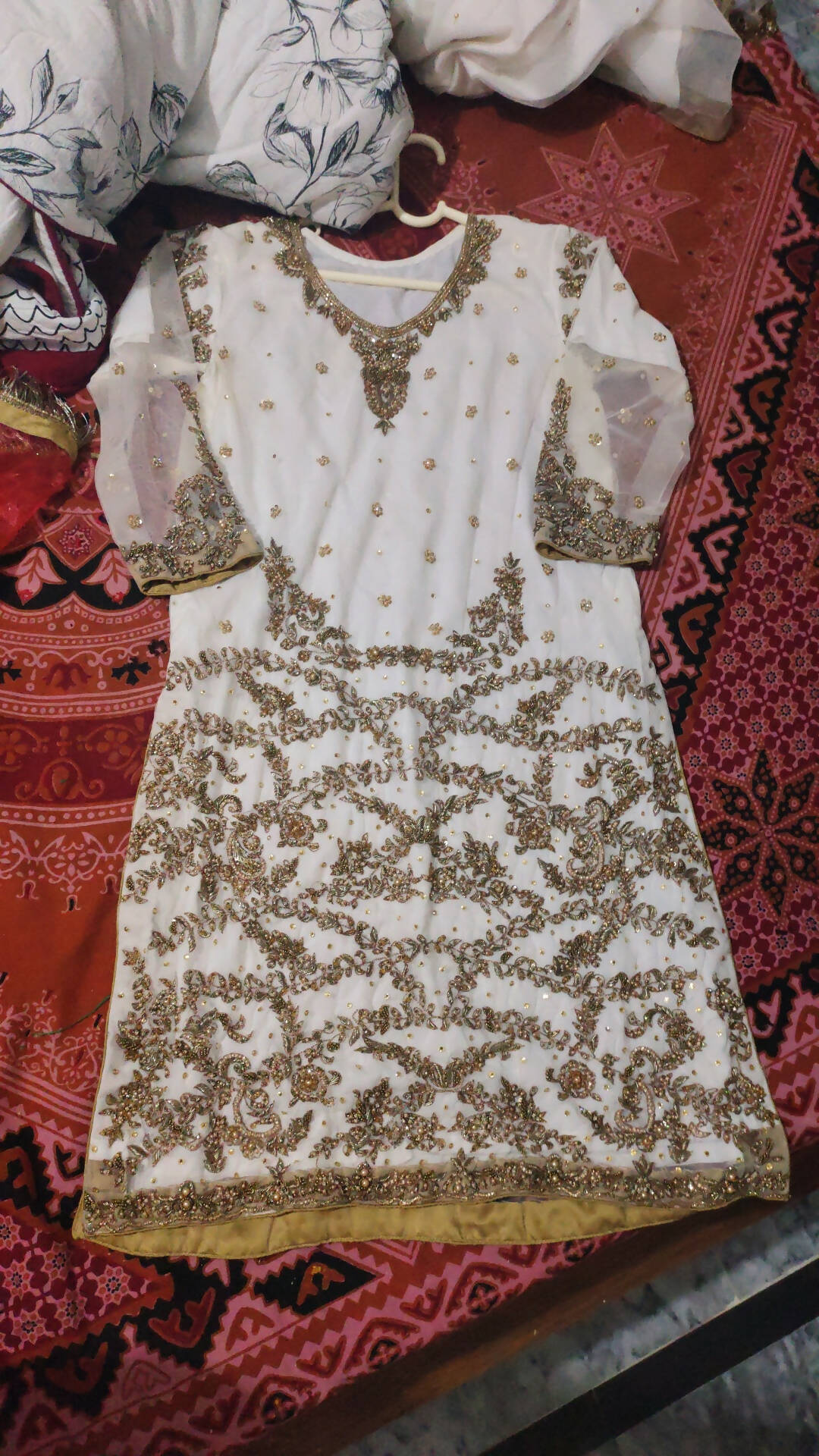 Beautiful White Suit | Women Locally Made Formals | Small | Worn Once