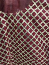 Maroon Color 3 Pc Suit | Women Locally Made Formals | Medium | Worn Once