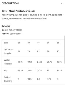 Sapphire | Yellow jumpsuit | Girls Skirts & Dresses | Size: 5 years | Worn Once