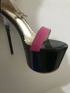 Black & Pink High Heels | Women Shoes | Size: 38 | Worn Once