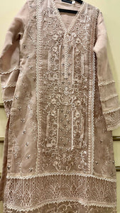 Sadabhar | Hand Embroidery Work Formal Dress | Women Branded Formals | Medium | Worn Once