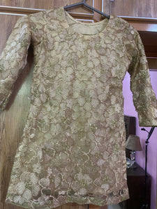 Net Fancy Silk Suit | Women Locally Made Formals | Small | New