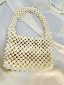 White Pearls Bag | Women Bags | Medium | New