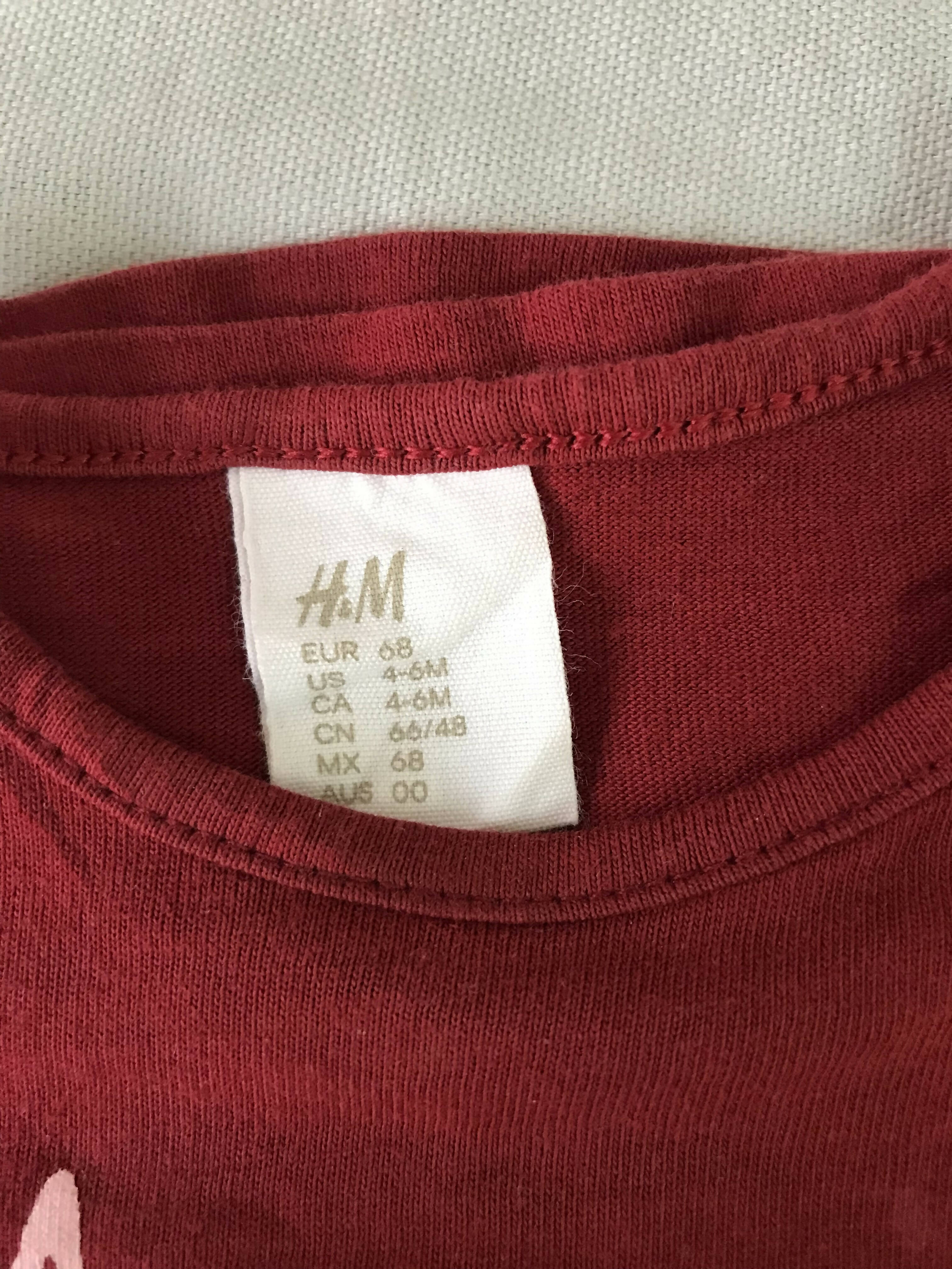 H & M | Baby Shirts Pack of 2 ( For 4-6 Months Old ) | Baby Tops & Shirts | Worn Once