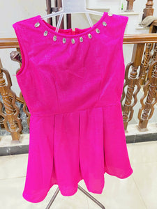 Essentia | Pink Girls Frock ( Size: 5 to 6 Years) | Girls Skirts & Dresses | Worn Once