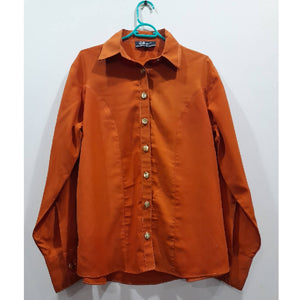 Button Down Shirt | Women Tops | Shirt with golden buttons | Size Small | Preloved