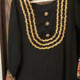 Black Chiffon Frock | Women Frocks & Maxis | Medium| Preloved