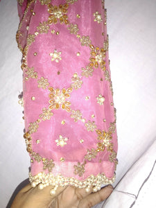 Pink Embroidered Maxis | Women Froks & Maxis | Medium | Preloved