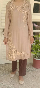 Linen Kurta & Trouser| Women Locally Made Kurta | Small | New