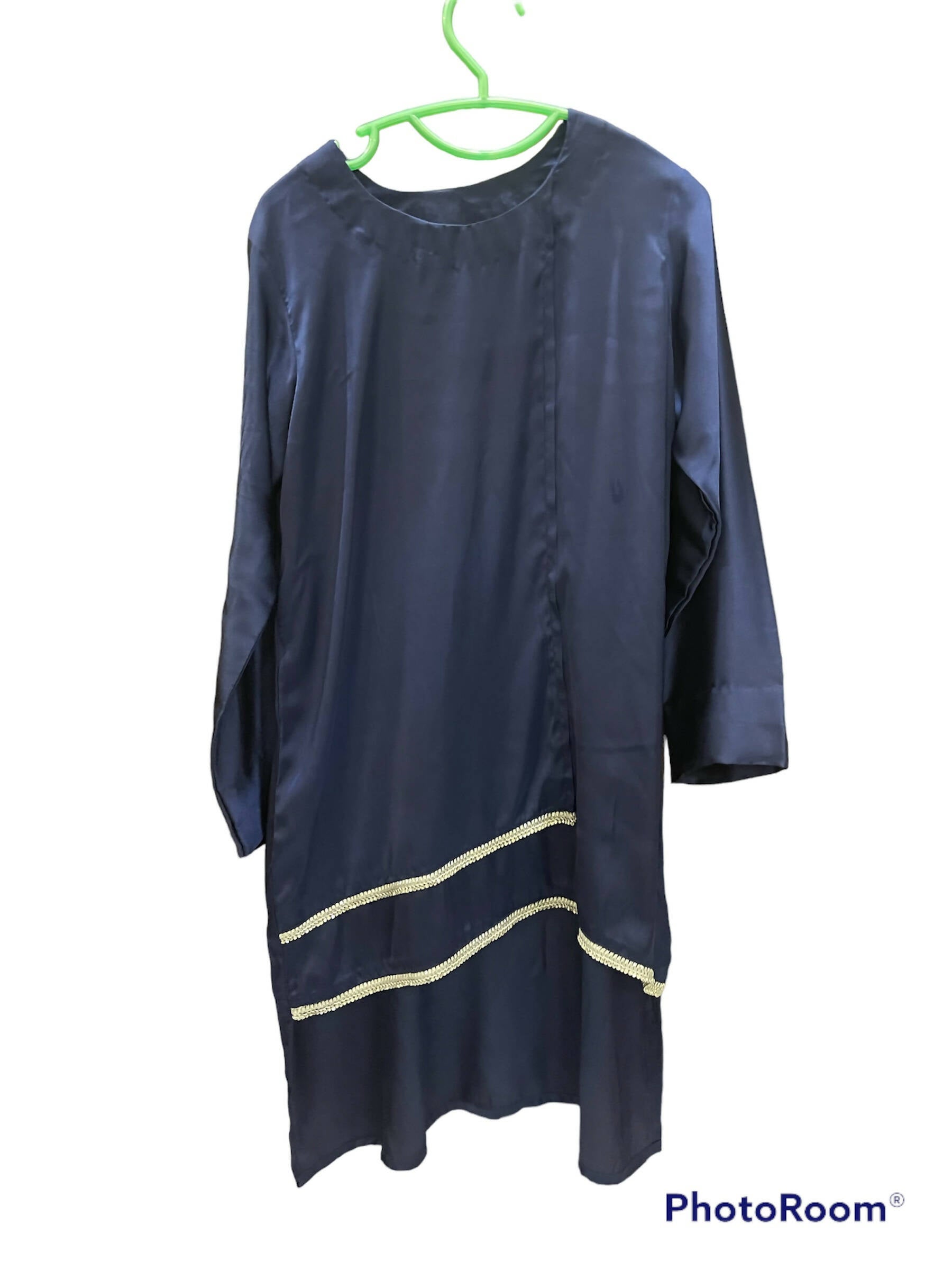 Blue Silk 2 PC Suit | Women Locally Made Kurta | Medium | Worn Once