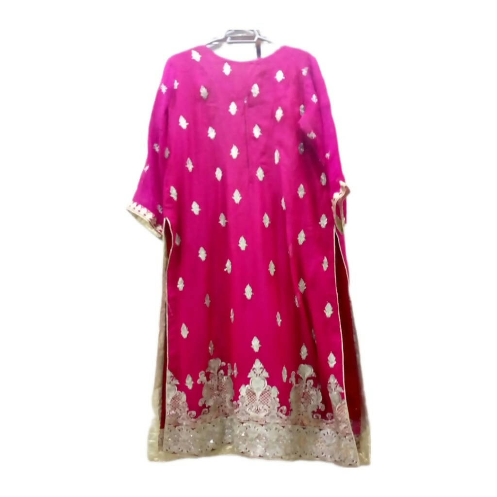 Elegant Pink Embroided Suit | Women Locally Made Formals | Medium | Worn Once