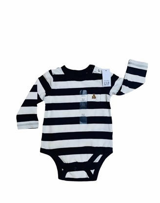 BABY GAP | BABY BOY | LONG SLEEVE | STRIPED ONESIE | BRAND NEW