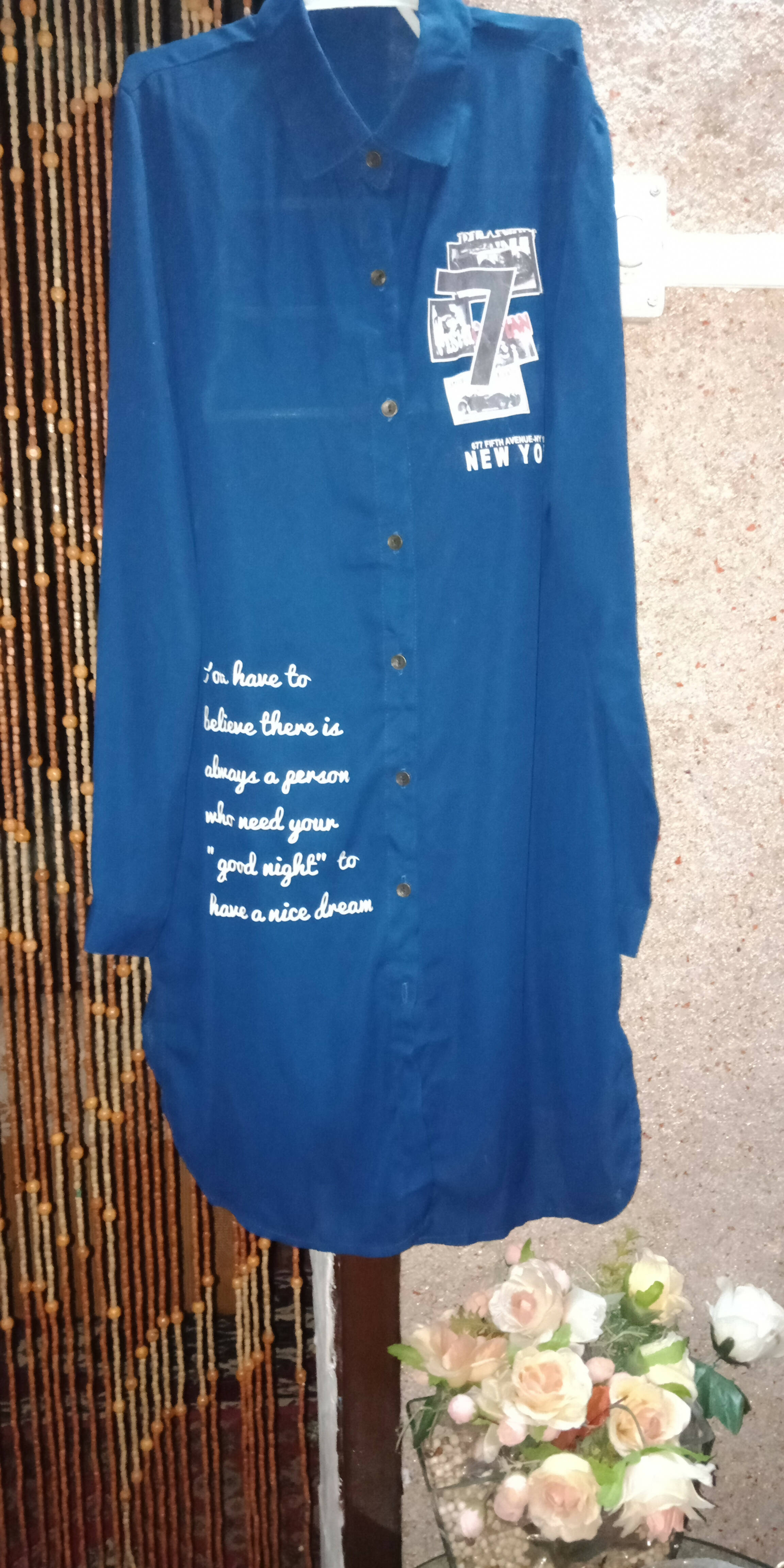 Beautiful Blue Kurta | Women Locally Made Kurta | Small | New