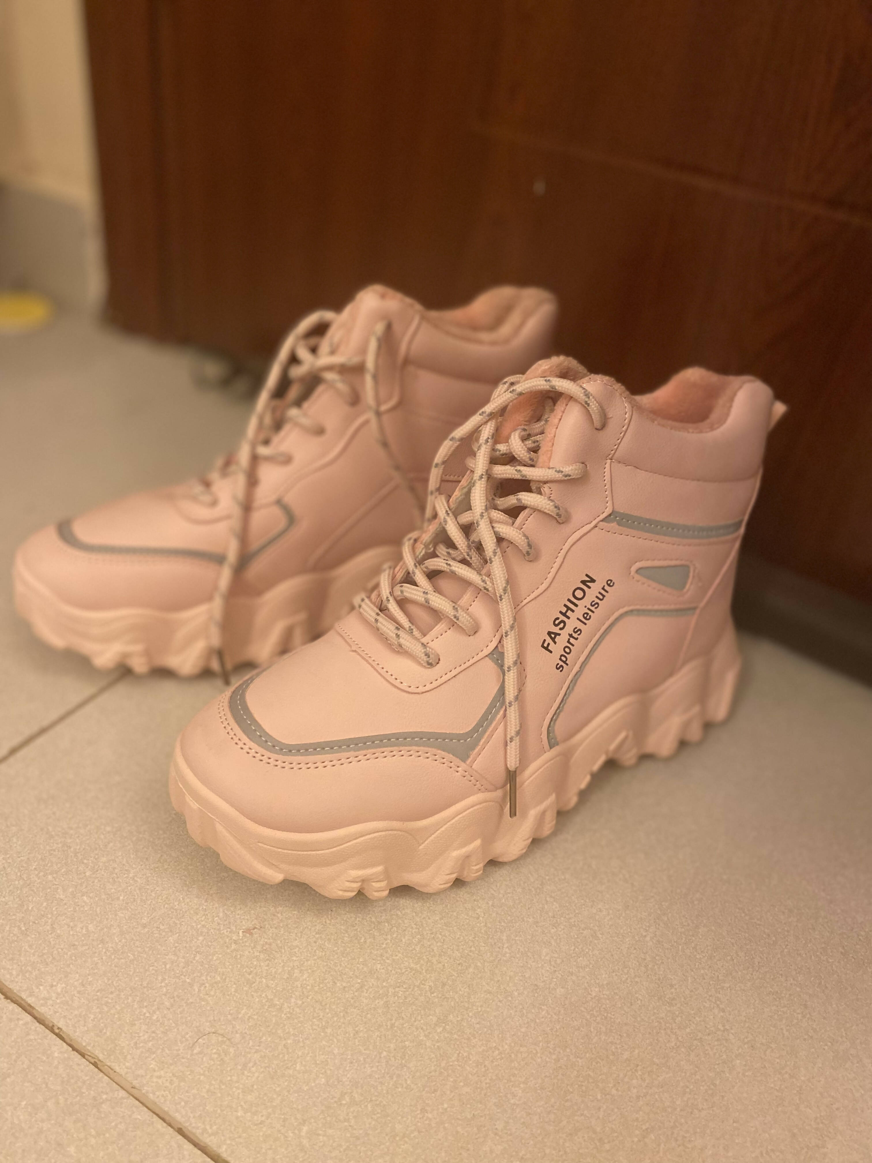 High Pink boots (Size: 39) | Women Shoes | Worn Once