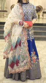 Charizma | Party Wear Lehnga Choli | Women Branded Formals | Medium | Worn Once