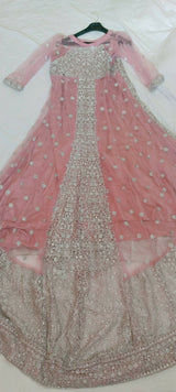 Maxi, Purplish Pink Embroidered | Women Frocks & Maxis | Large | New