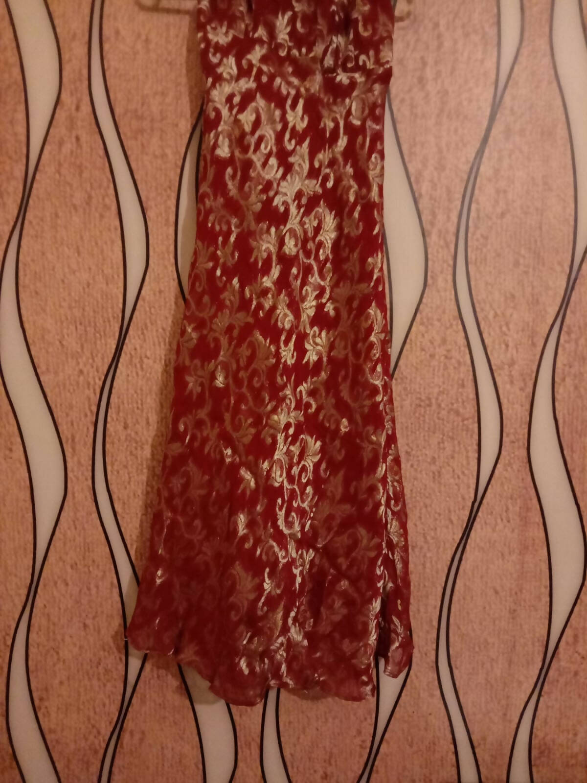 Deep red three piece dress | Women Formals | Worn Once