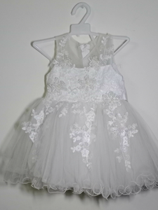 White color net frok | Girls Skirts & Dresses | Suitable for 1-2 years old girls | Preloved