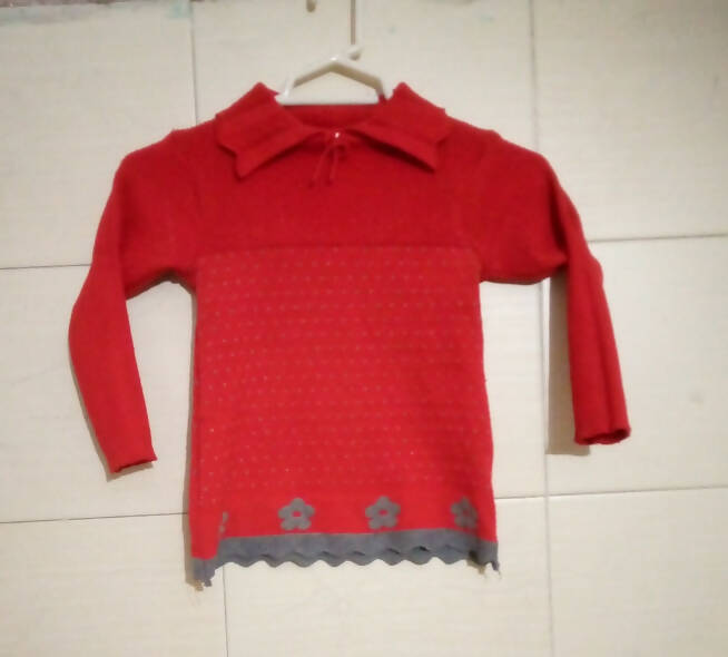 Red Wool Shirt | Girls Tops & Shirts | Size: 3-4 Yr Girls | Preloved