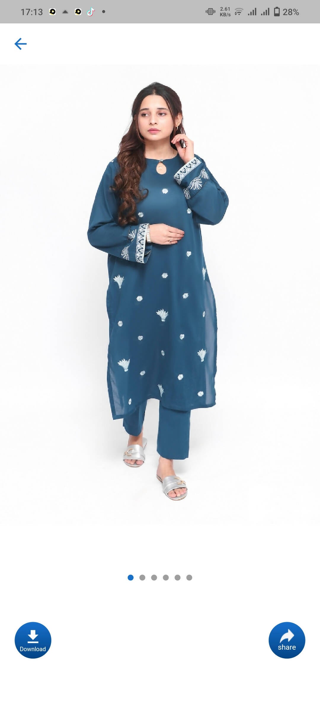 Layan | Breezy blue | Women Branded Kurta | Sizes All | New