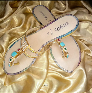 Stylo | Golden Formal Flats (Size: 38 ) | Women Shoes | New