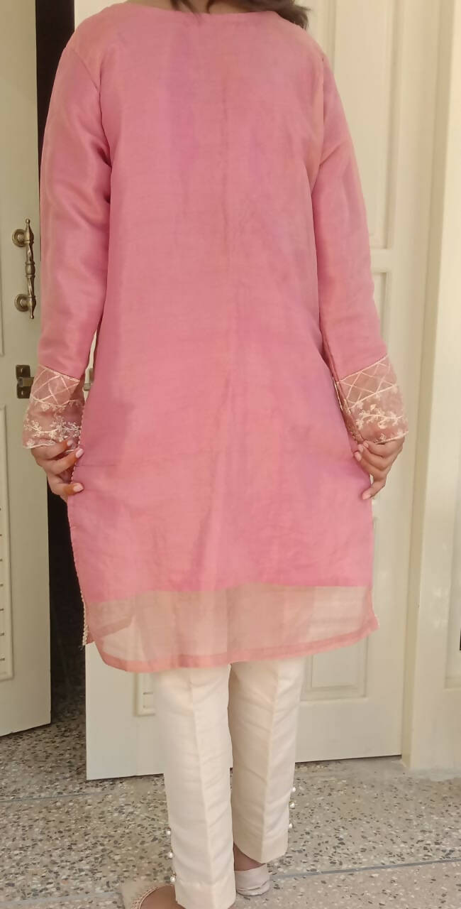 Pink Kurta With Trouser | Women Locally Made Formals | Medium | New