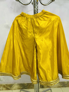 Yellow Gharara | Girls Shalwar Kameez | Worn Once