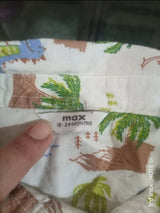 Max | Printed White Shirt (Size: 1 to 2 years ) | Boys Tops & Shirts | Preloved