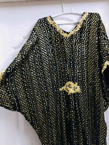 Beautiful Black Kaftan | Women Locally Made Formals | Worn Once