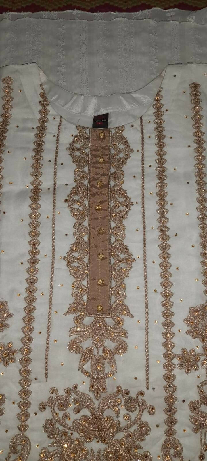 3 Pc Heavy Embroided Suit | Women Locally Made Formals | Large | Worn Once