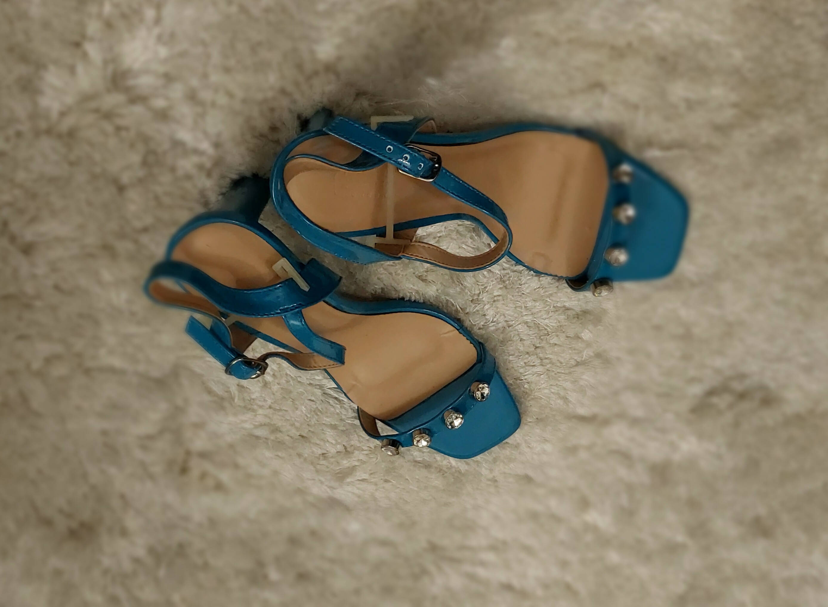 Unze London | Blue Heels (Size 39) | Women Shoes | Worn Once