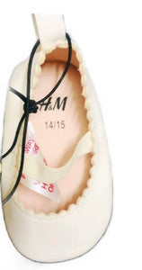 H&M | Pearl White born baby shoes | Girl Shoes | Brand New