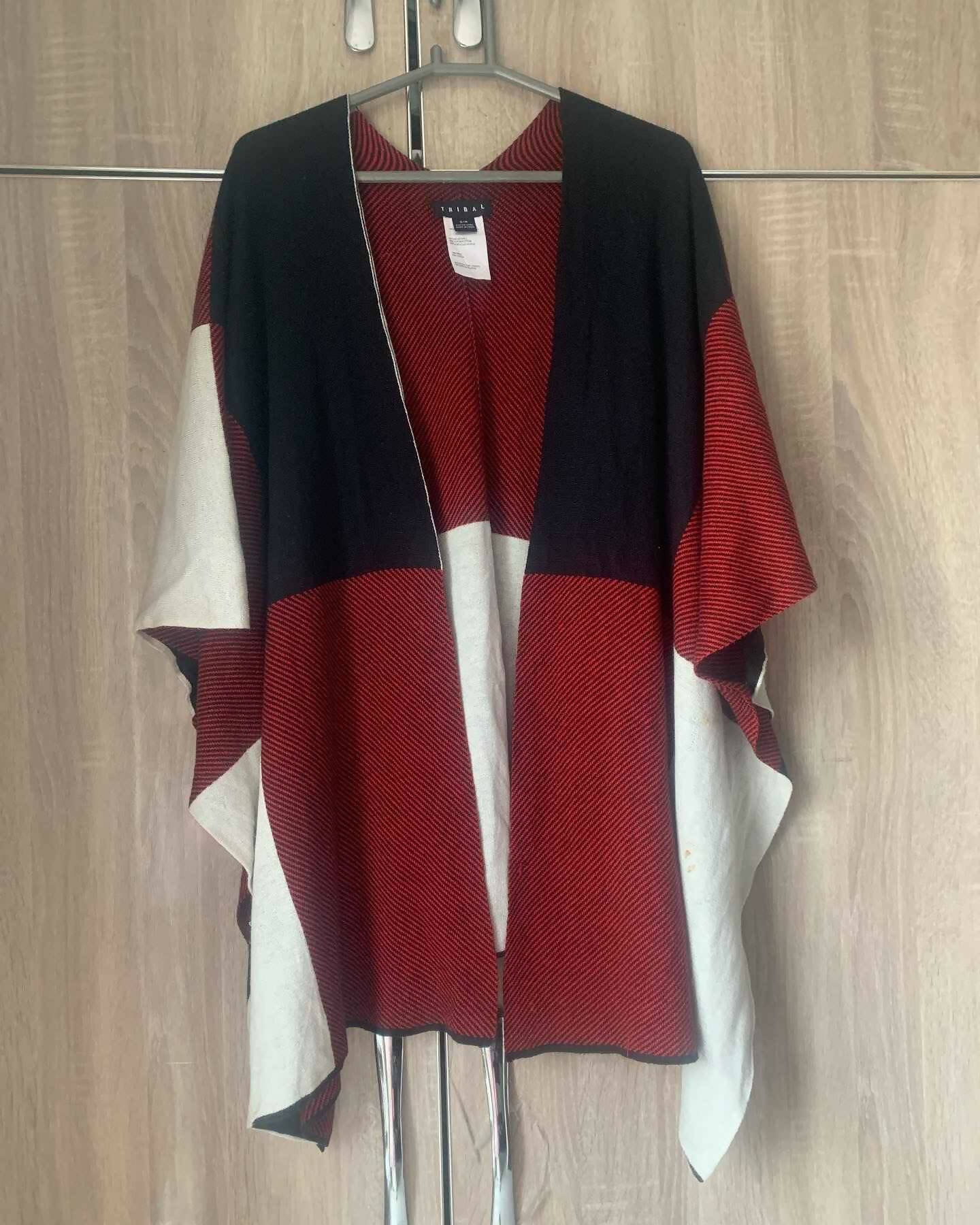 Red Black Cape shawl | Women Shawls | Brand New