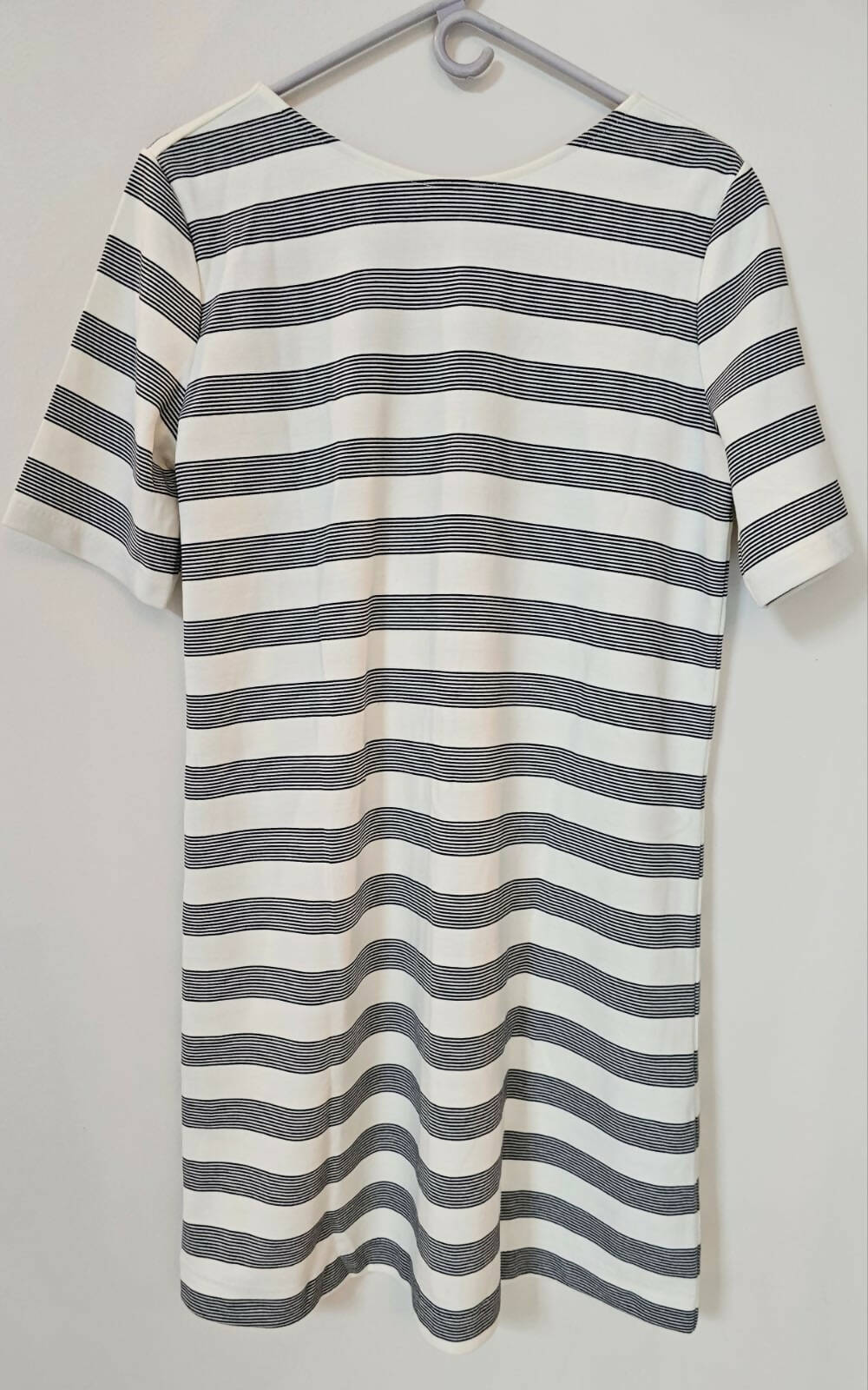 Black & White Stripped Mini Dress (Size: L )| Women Tops & Shirts | New