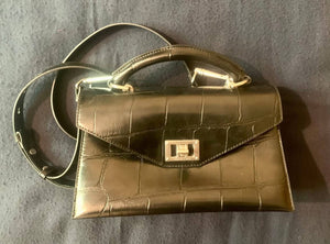 Charles & Keith | textured leather handbag | Cross Body Bag | Preloved