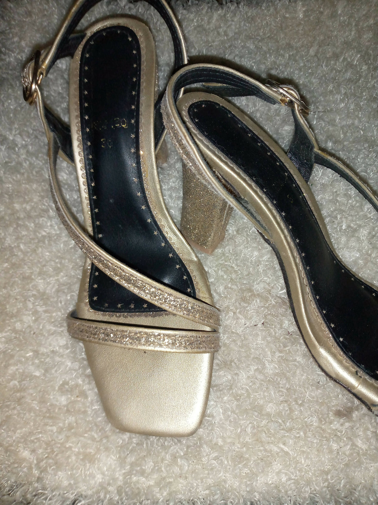 Stylo | Golden heel | Women Shoes | Heels | Size: 36 | Preloved