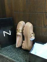 Chunky Skin Loafers | Women Shoes | Size: 38 | New