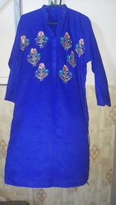 Beautiful Cotton Silk 2 Pc Suit | Women Locally Made Formals | Medium | Worn Once