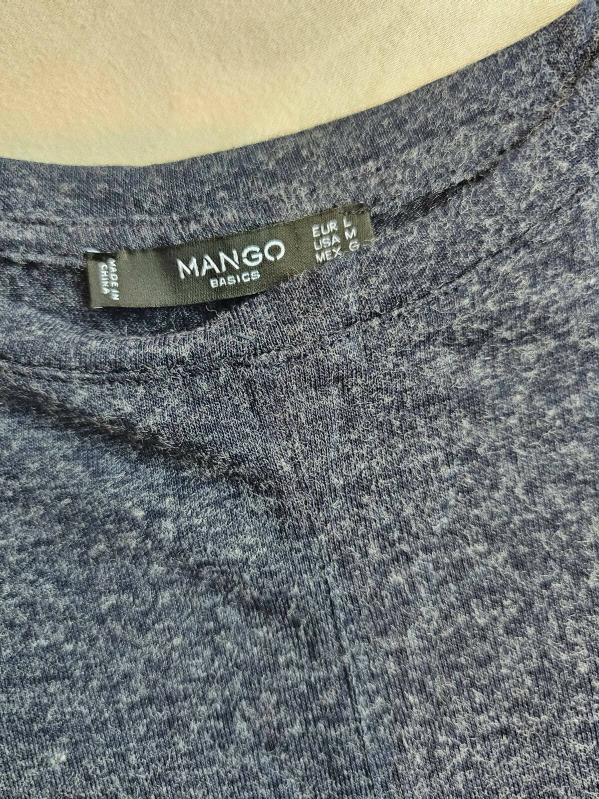 Mango | Basic Solid Gray Top | Women Tops & Shirts | Medium | New