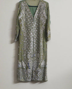 Olive Green Formal Dress (Size: S)| Women Formals | Preloved