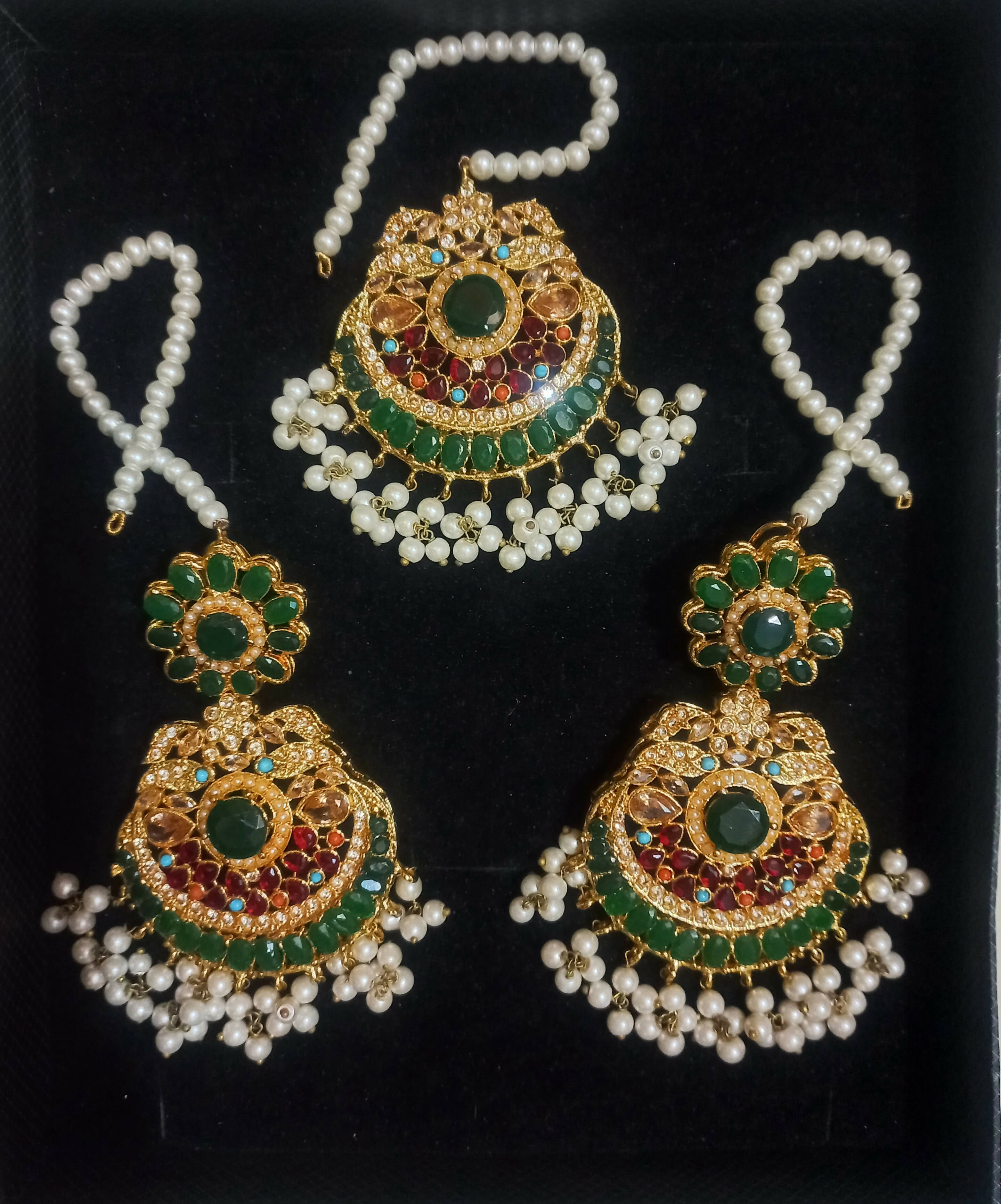 Traditional Earings and Teeka | Women Jewellery | Worn Once