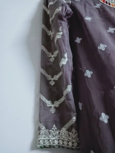 Beautiful 3 Pc Embroidered Frock | Women Froks & Maxis | Large | Preloved