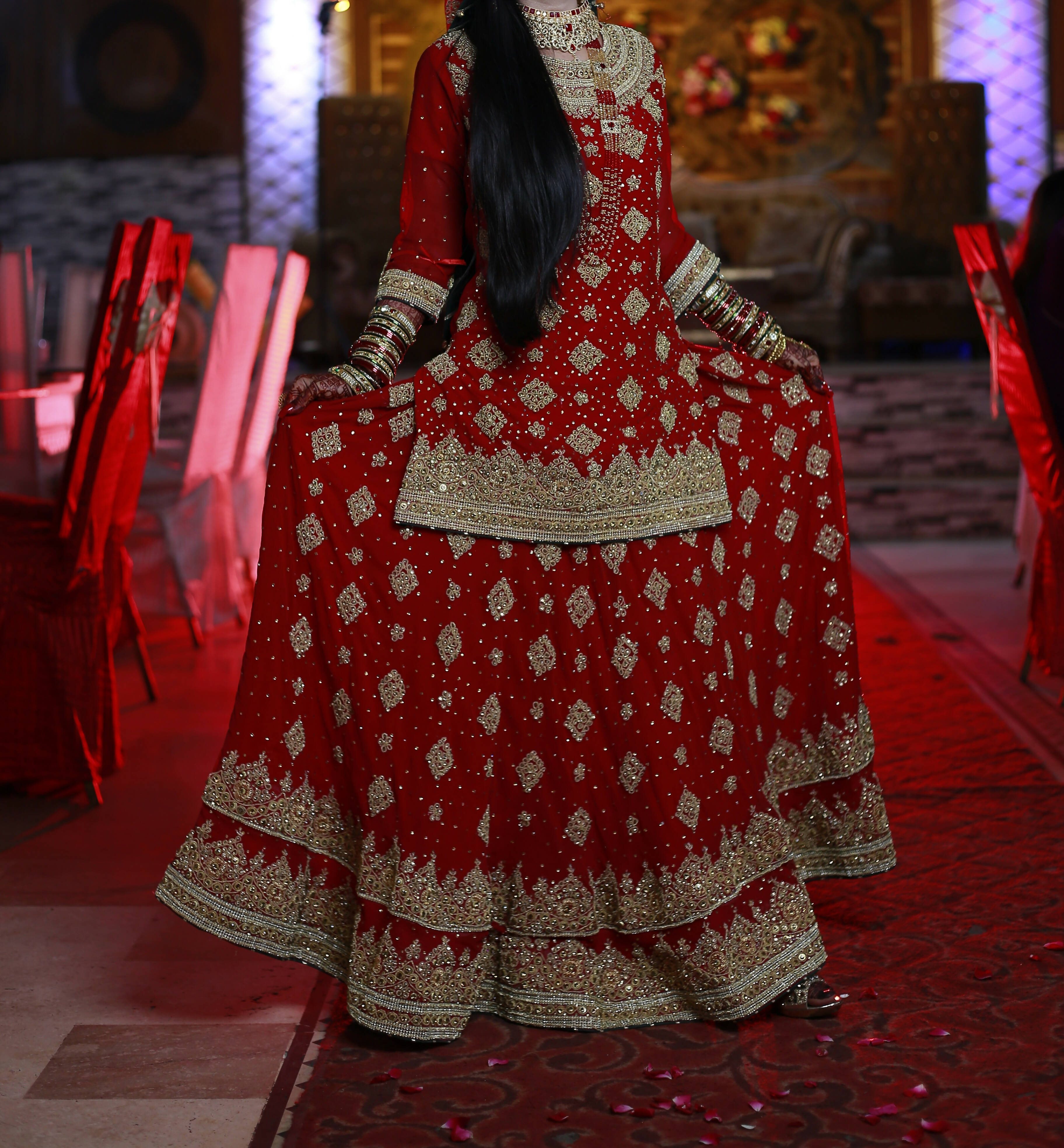 Red bridal dress | Women Bridals | Worn Once