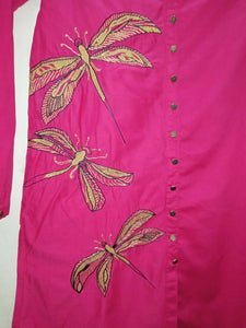 Beechtree| pink embroidery kurta| For women| Women branded kurta.| Brand New