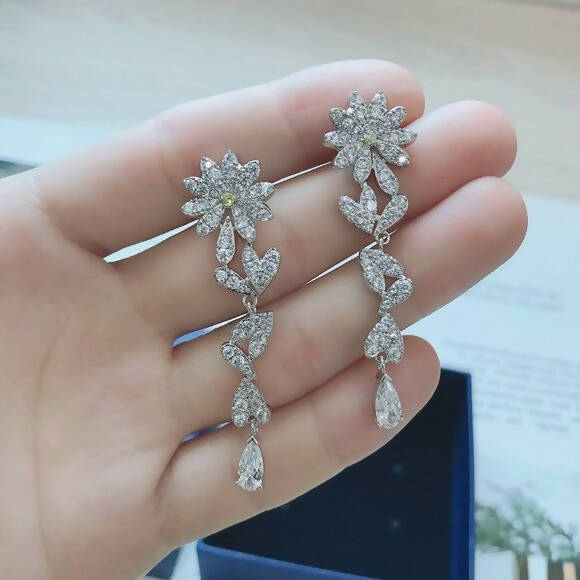 Swarovski | Eternal Flower Drop Earrings | Women Jewelry | Brand New
