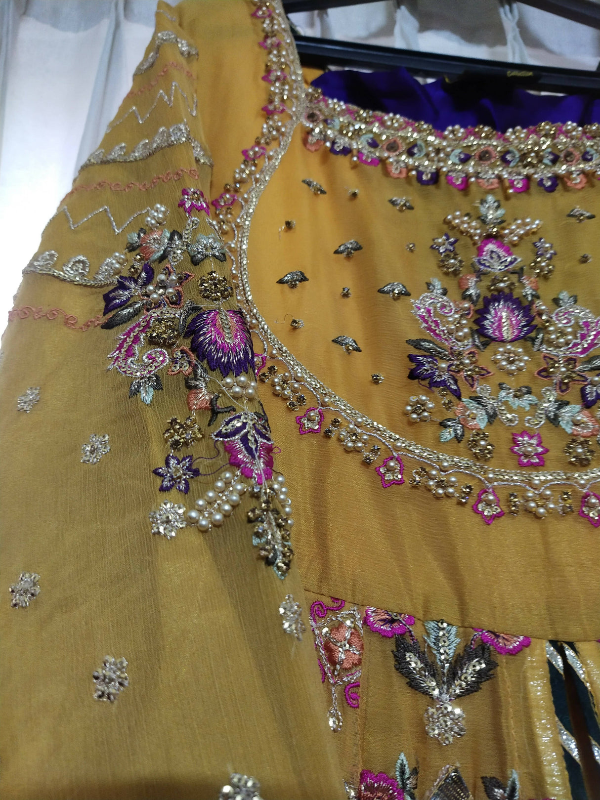 Heavy Embroidered Maxi | Women Frocks & Maxis | Small | Worn Once