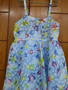 Blue Floral Frok | Girls Skirt & Dresses | Medium | Preloved