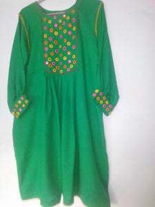 Hand Mirror Work With Shalwar | Women Locally Made Formals | Large | Worn Once