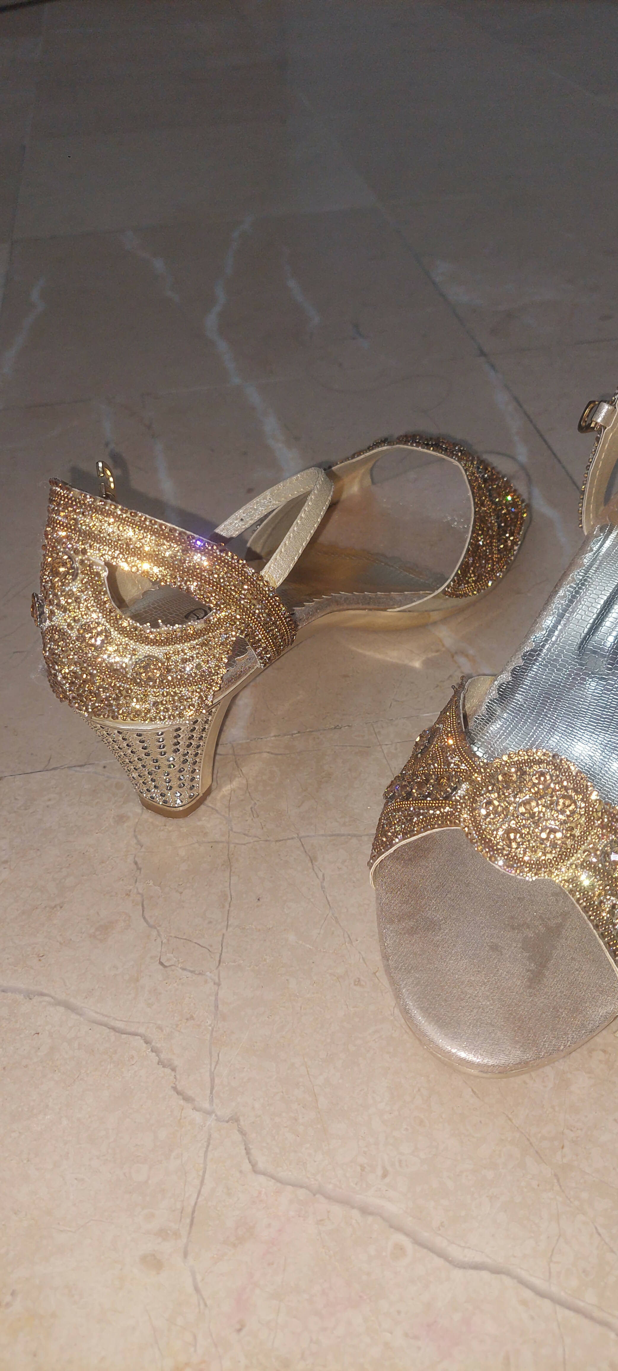 Fancy Golden Sandals | Women Shoes | New