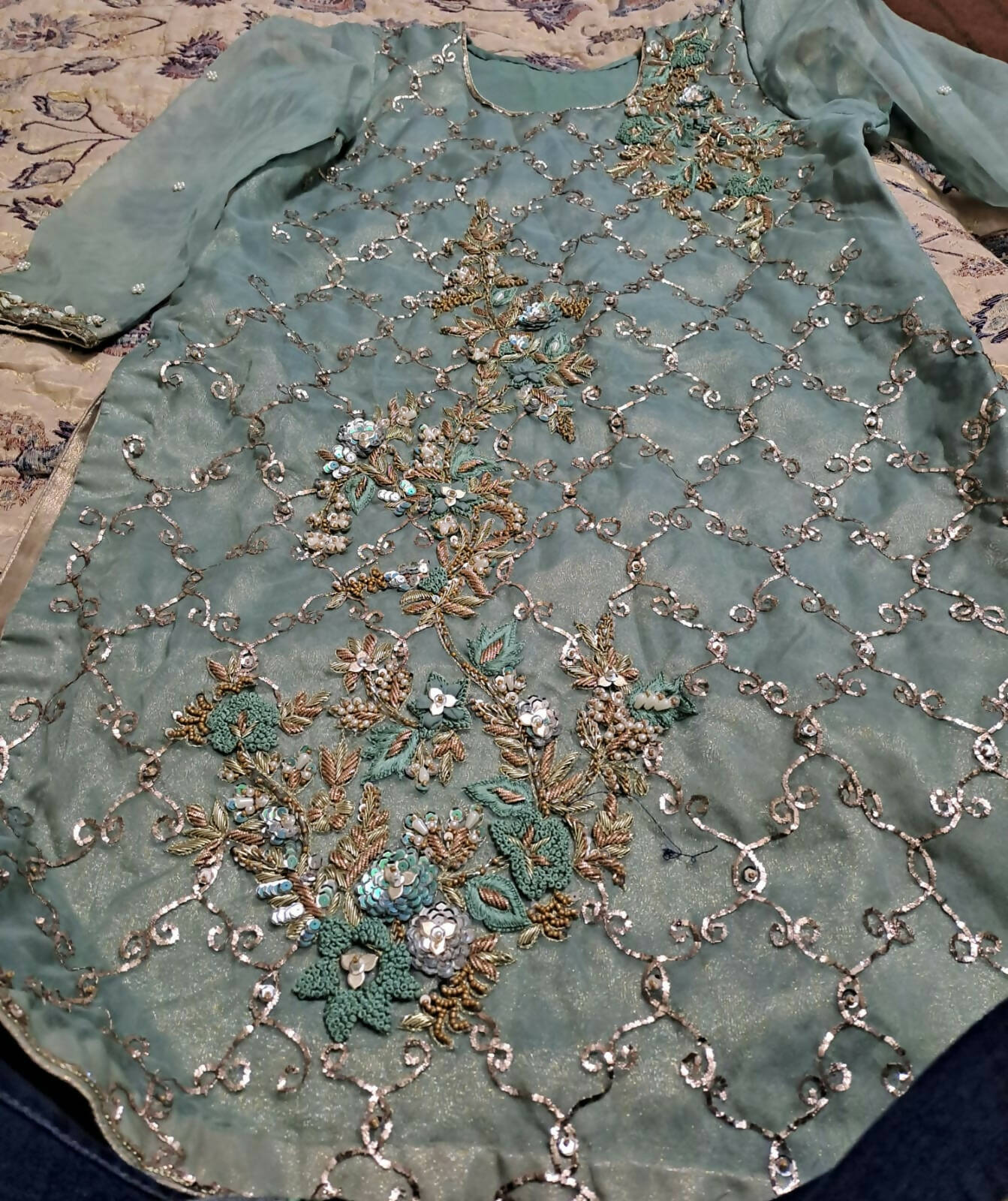 Fully Embroidery Suit | Women Locally Made Formals | Medium | Worn Once